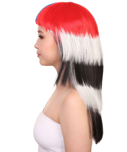 South Korea Flag  Bob Wig