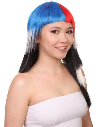 South Korea Flag  Bob Wig