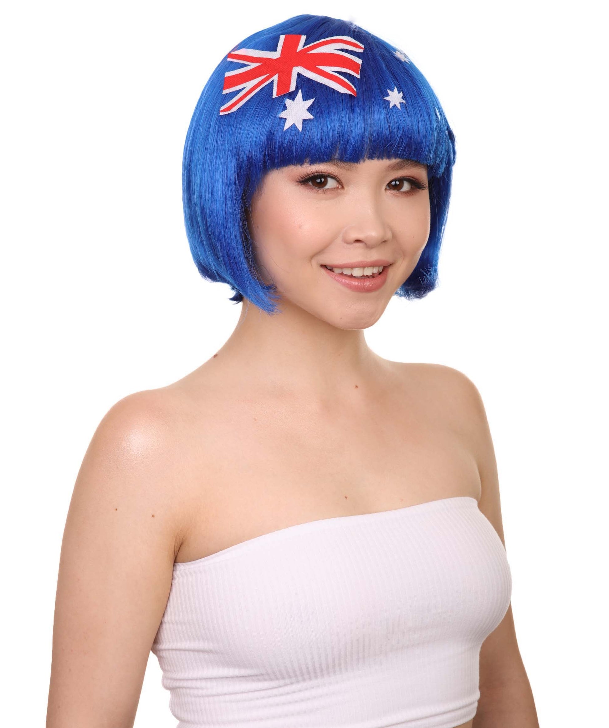 Australia Flag Bob Wig