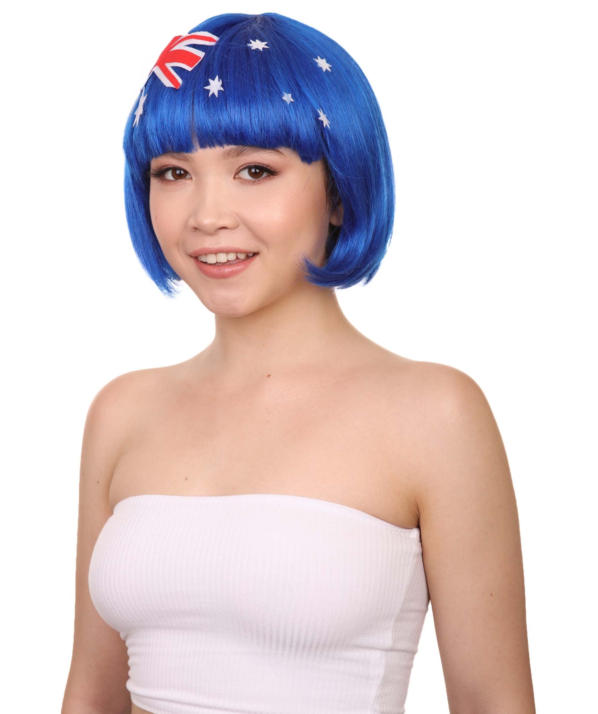 Australia Flag Bob Wig