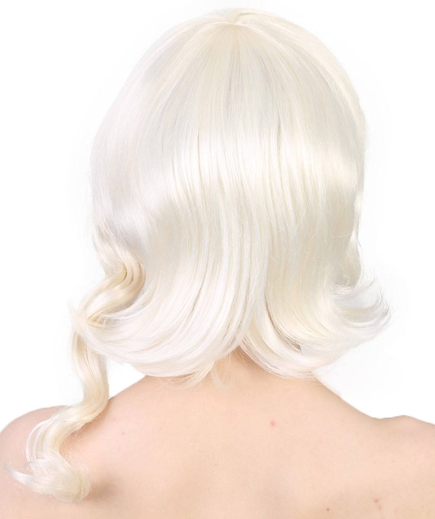 White Synthetic Fiber Wig