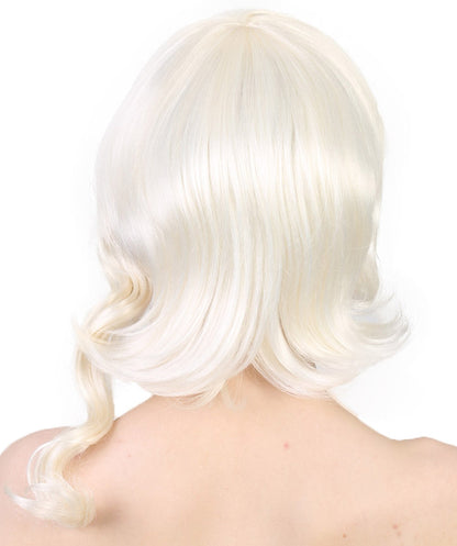 White Synthetic Fiber Wig