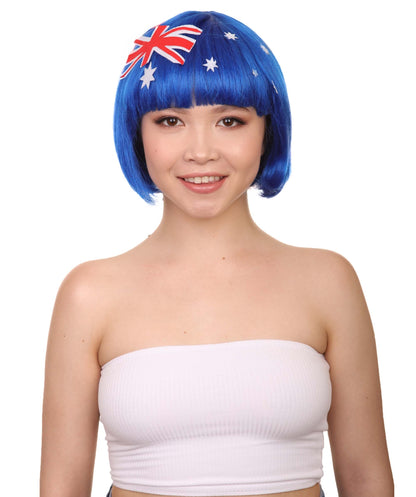 Australia Flag Bob Wig