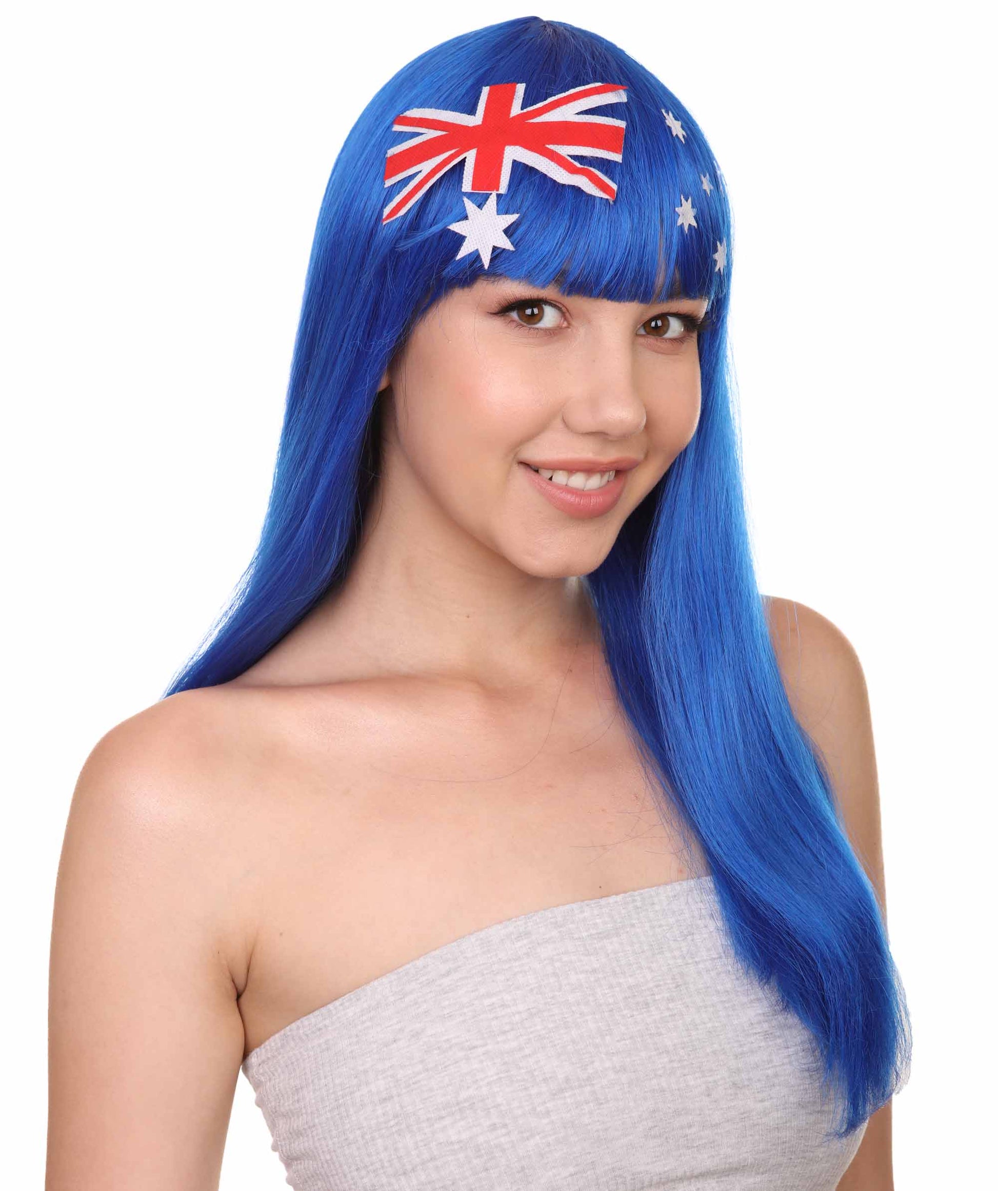 Australian Flag Bob Wig