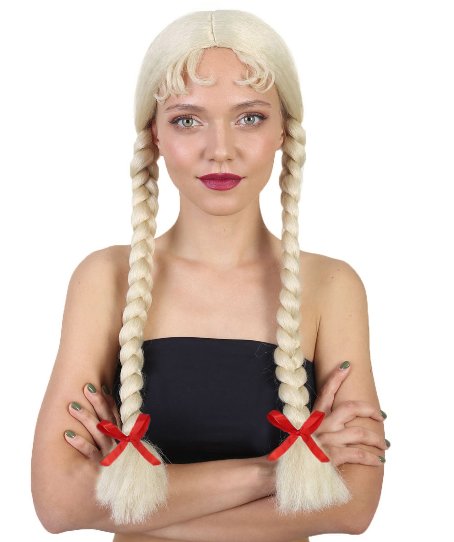 Blonde Multiple Colors Option Long Braided Wig