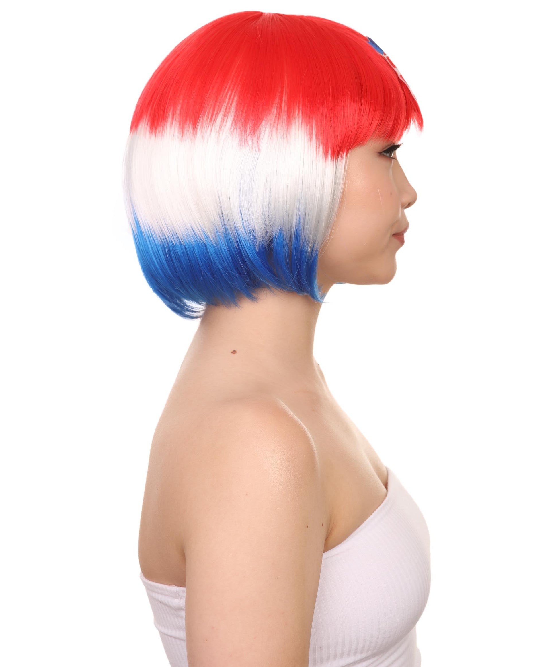 Patriotic Croatia Flag Wig