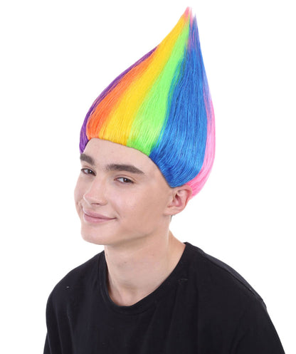 Rainbow||Unisex Troll Wig