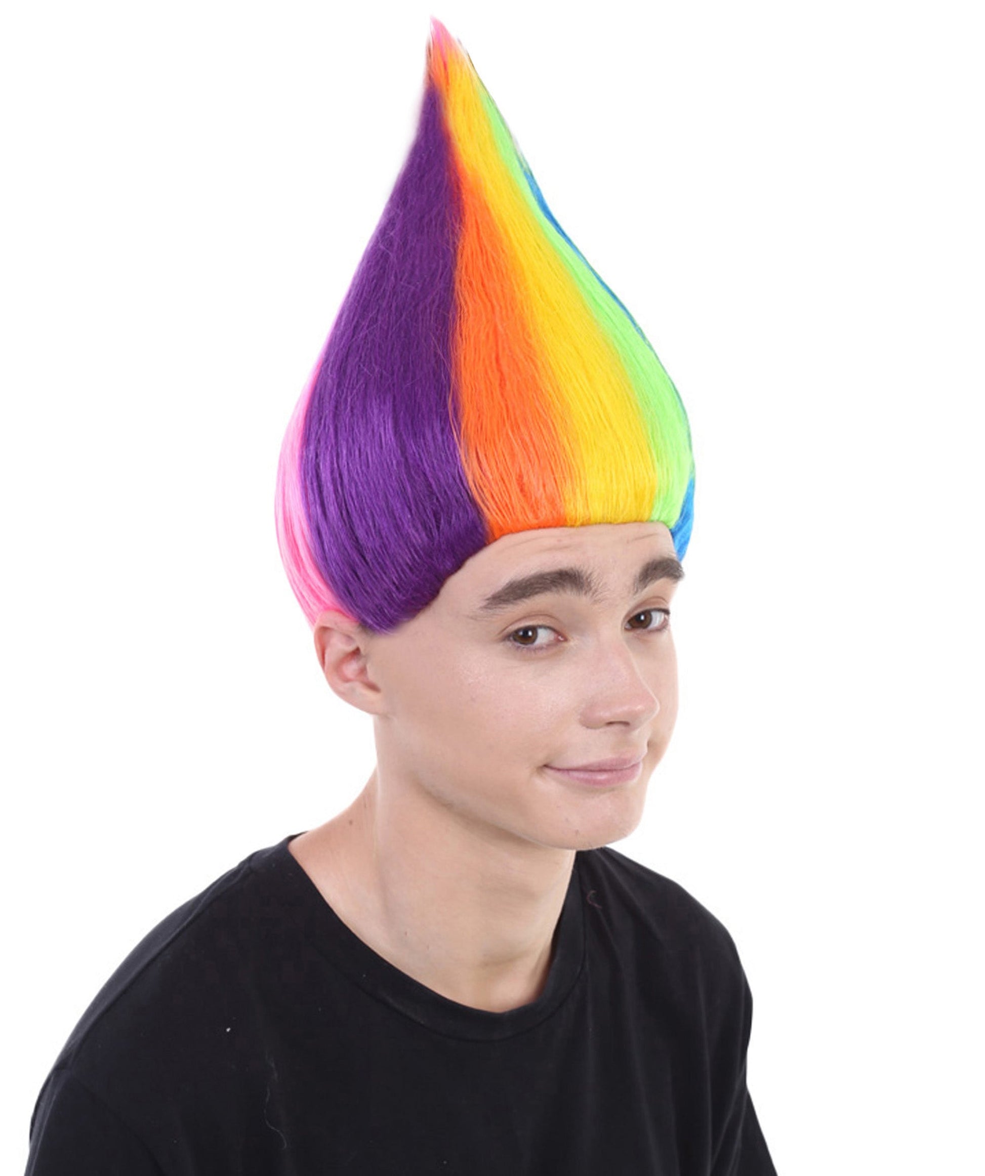 Rainbow||Unisex Troll Wig