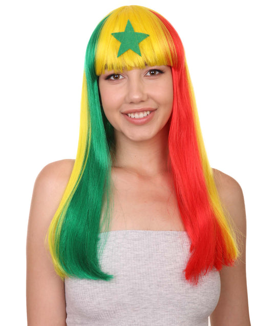 Senegal Flag Bob Wig