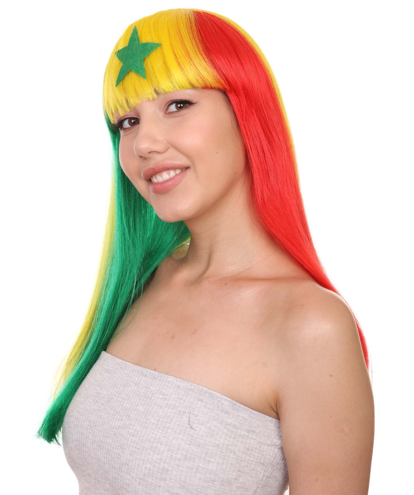 Senegal Flag Bob Wig