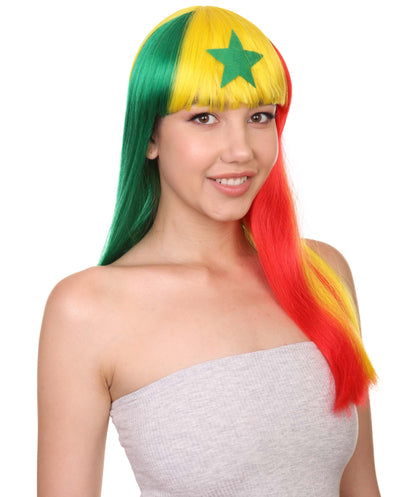 Senegal Flag Bob Wig