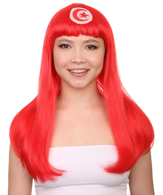  Tunisia Flag Bob Wig