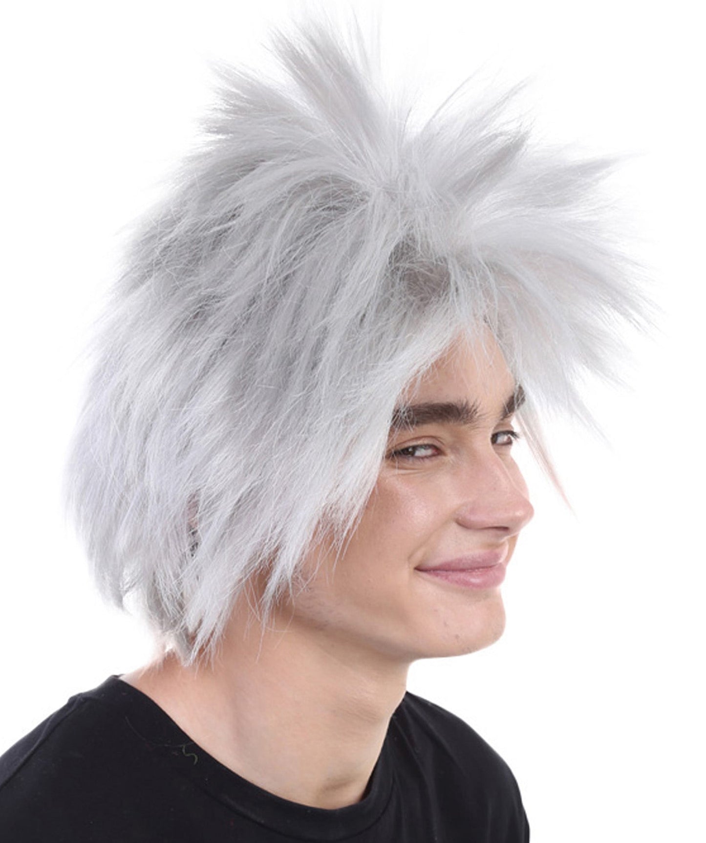 Grey 80’s Rockstar Style Wig