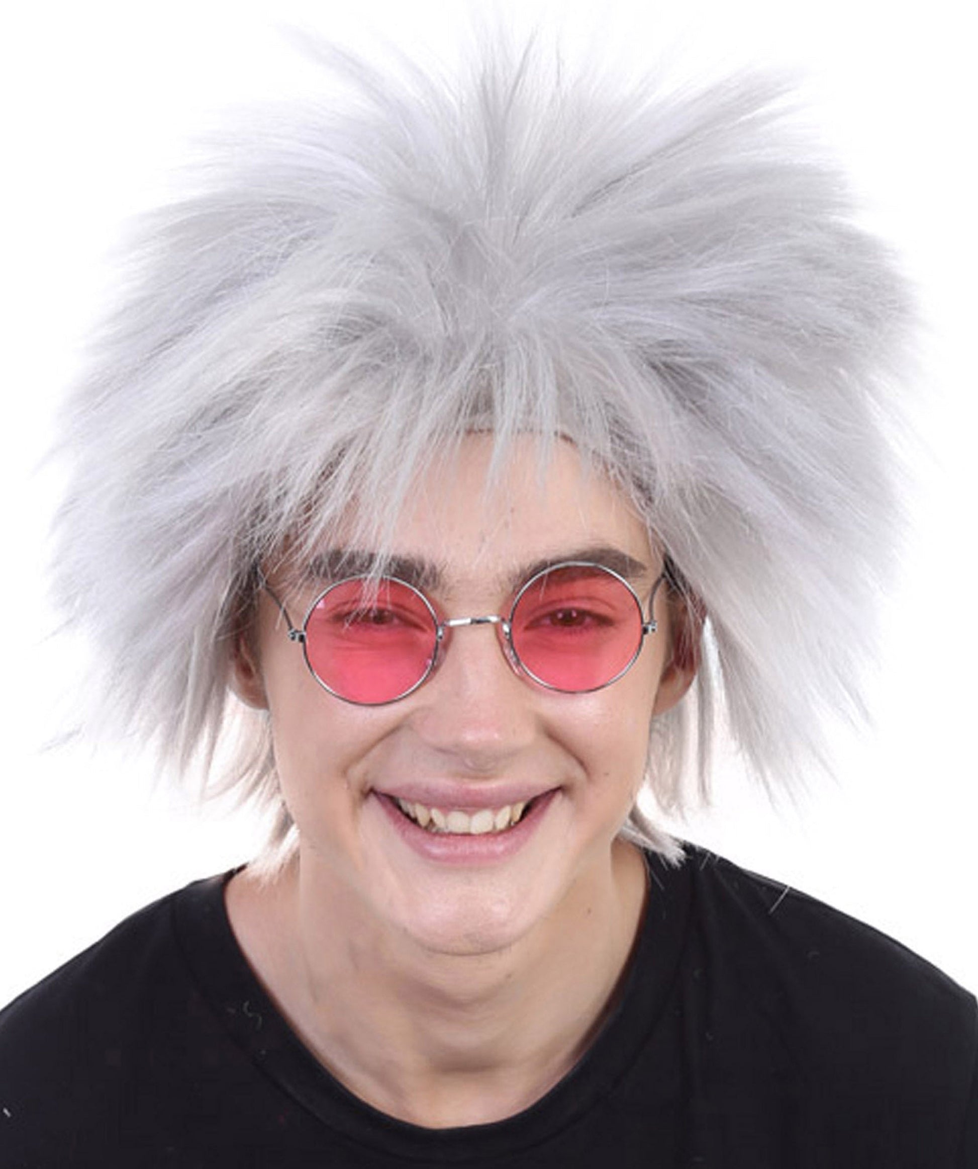 Grey 80’s Rockstar Style Wig