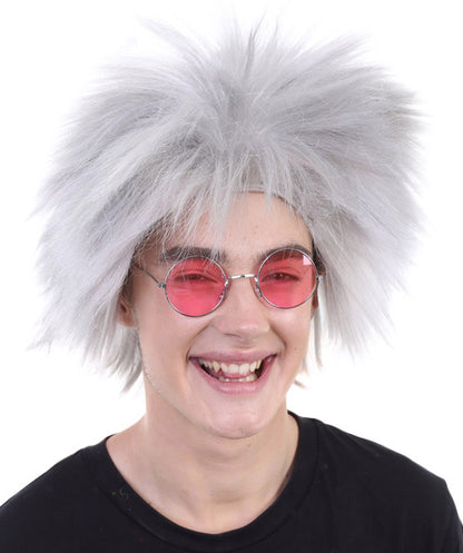 Grey 80’s Rockstar Style Wig