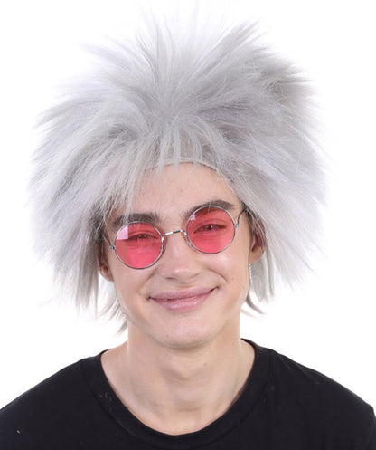 Grey 80’s Rockstar Style Wig