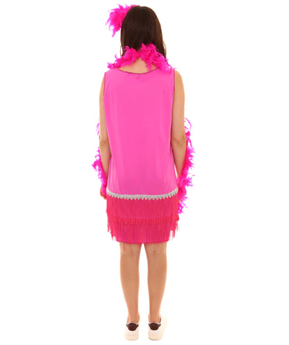 Women's 20's Flapper Costume | Fuchsia Fancy Costume