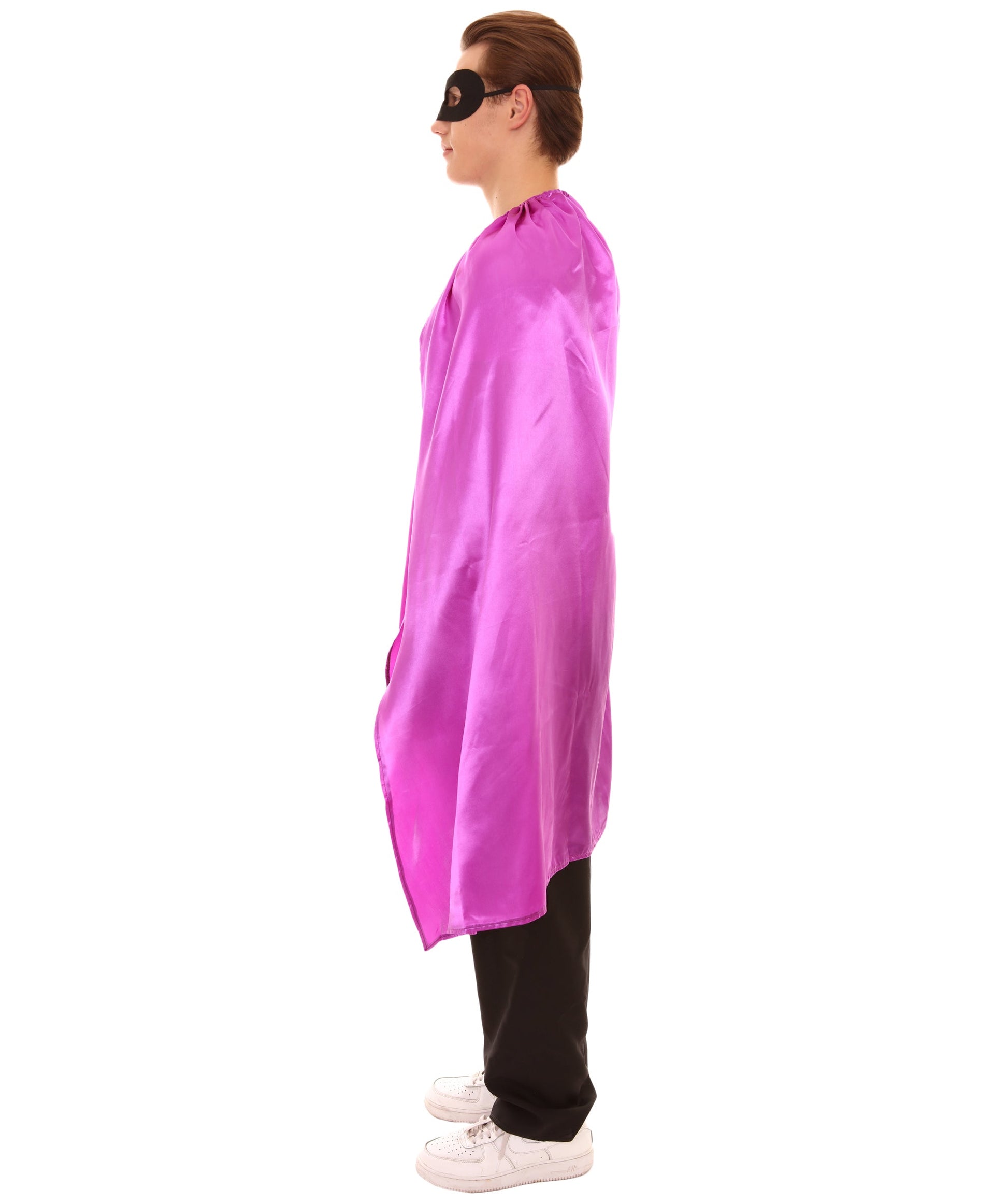 Purple Superhero Cape with Mask Set Costume