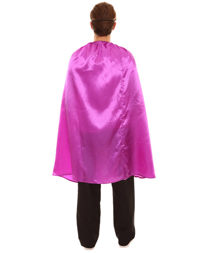 Purple Superhero Cape with Mask Set Costume