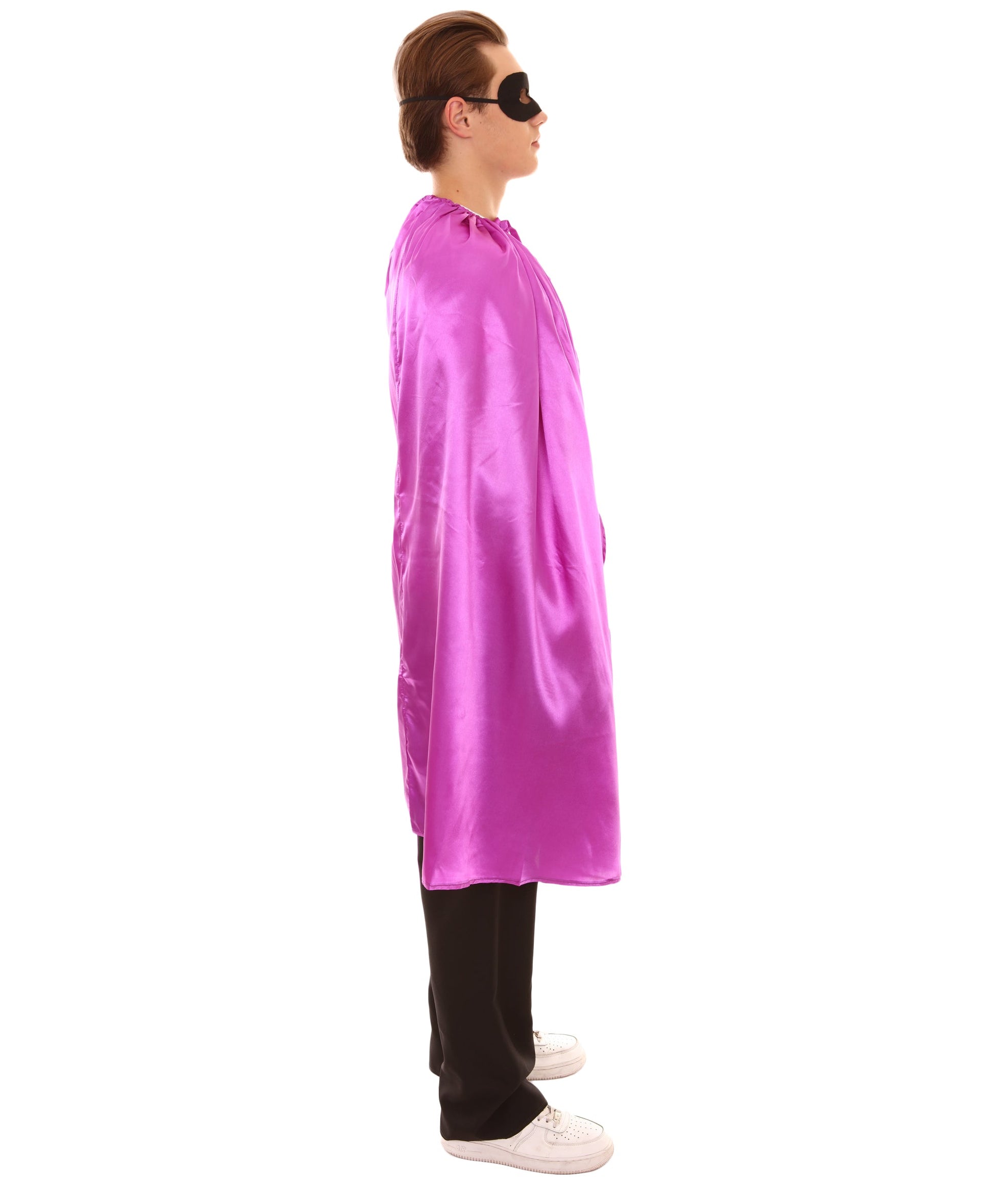 Purple Superhero Cape with Mask Set Costume