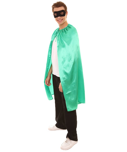  Green Superhero Cape with Mask Set Costume