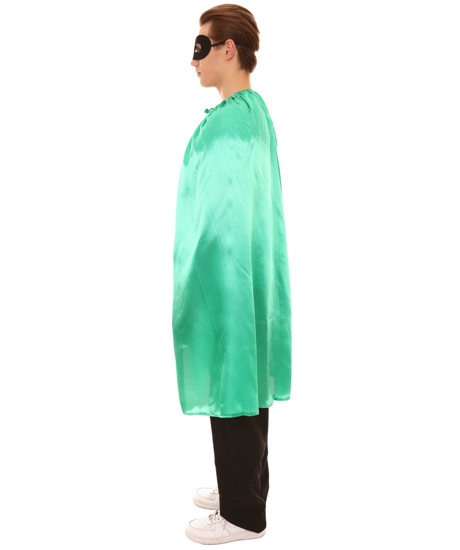  Green Superhero Cape with Mask Set Costume