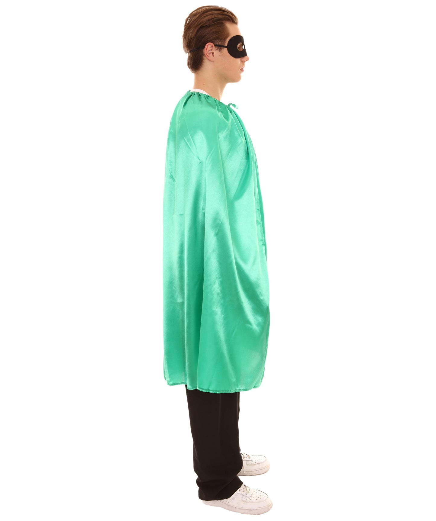  Green Superhero Cape with Mask Set Costume