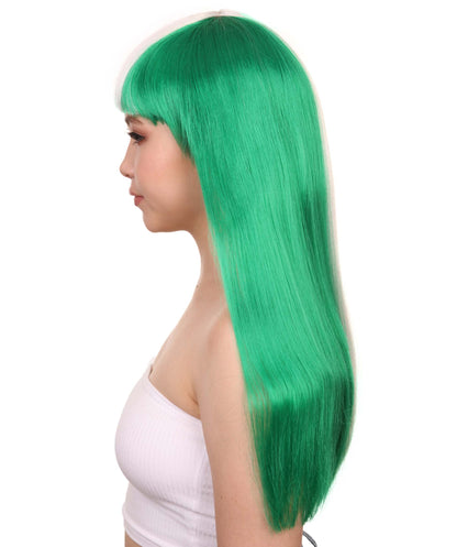 Nigeria Flag Long Bob Wig