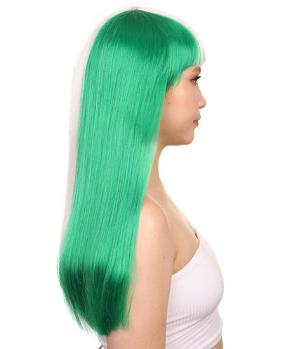 Nigeria Flag Long Bob Wig