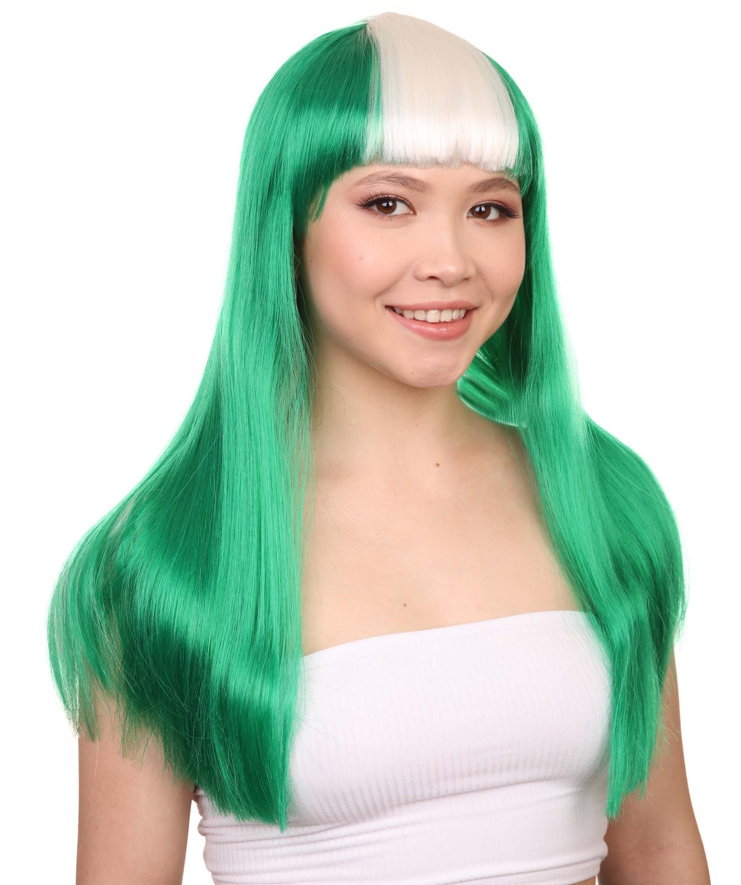 Nigeria Flag Long Bob Wig