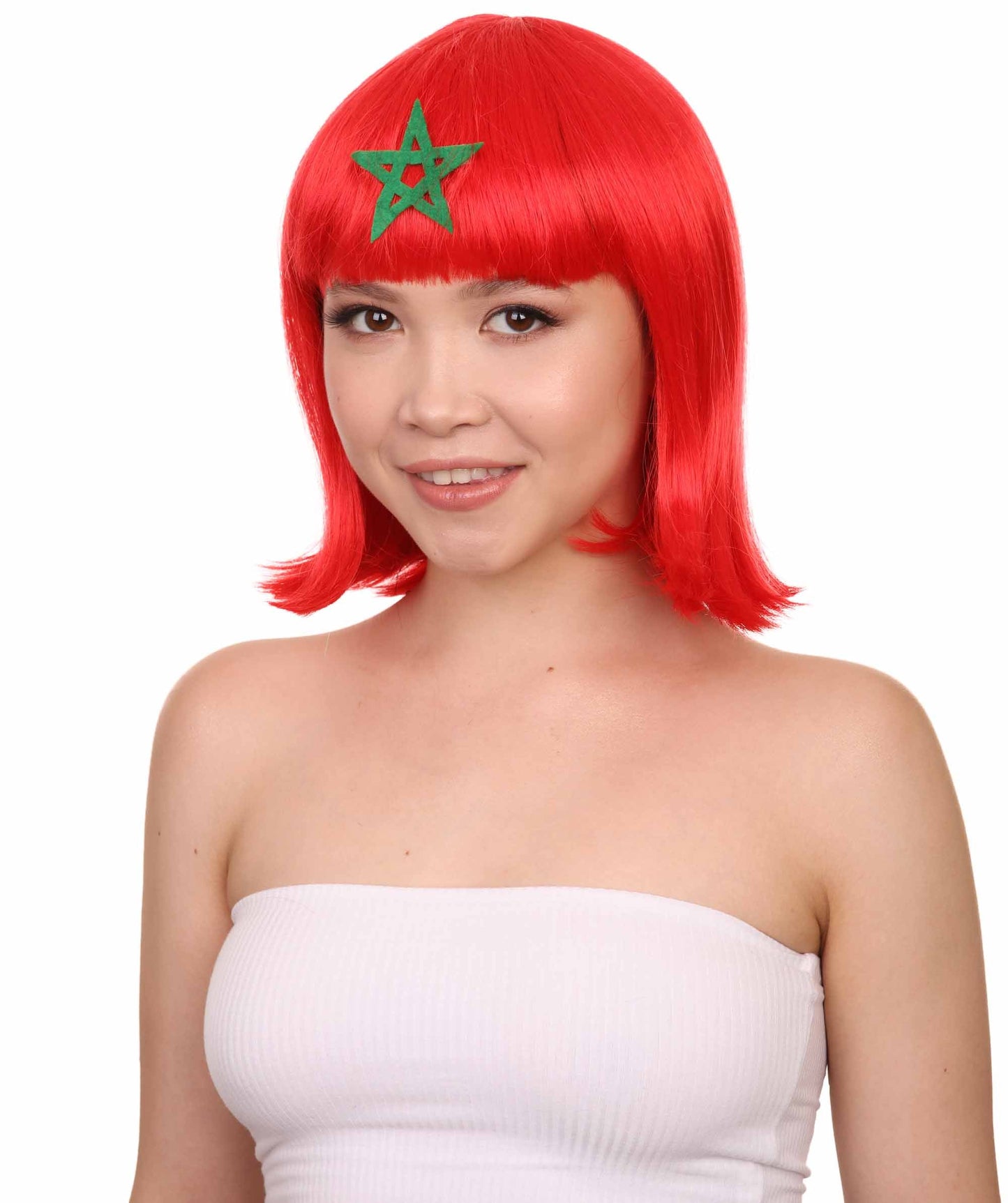 Morocco Flag Bob Wig