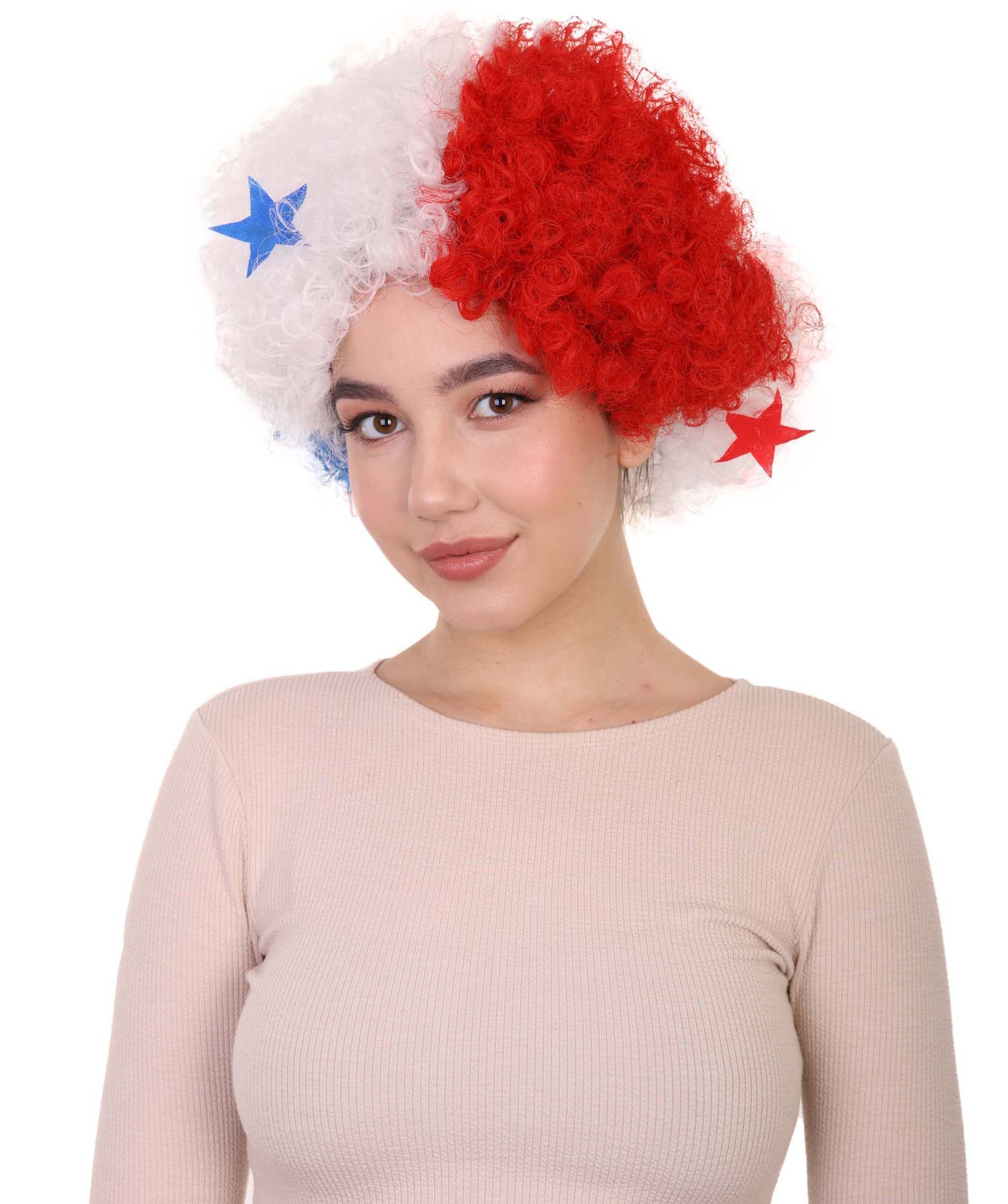 panama flag sport afro wig