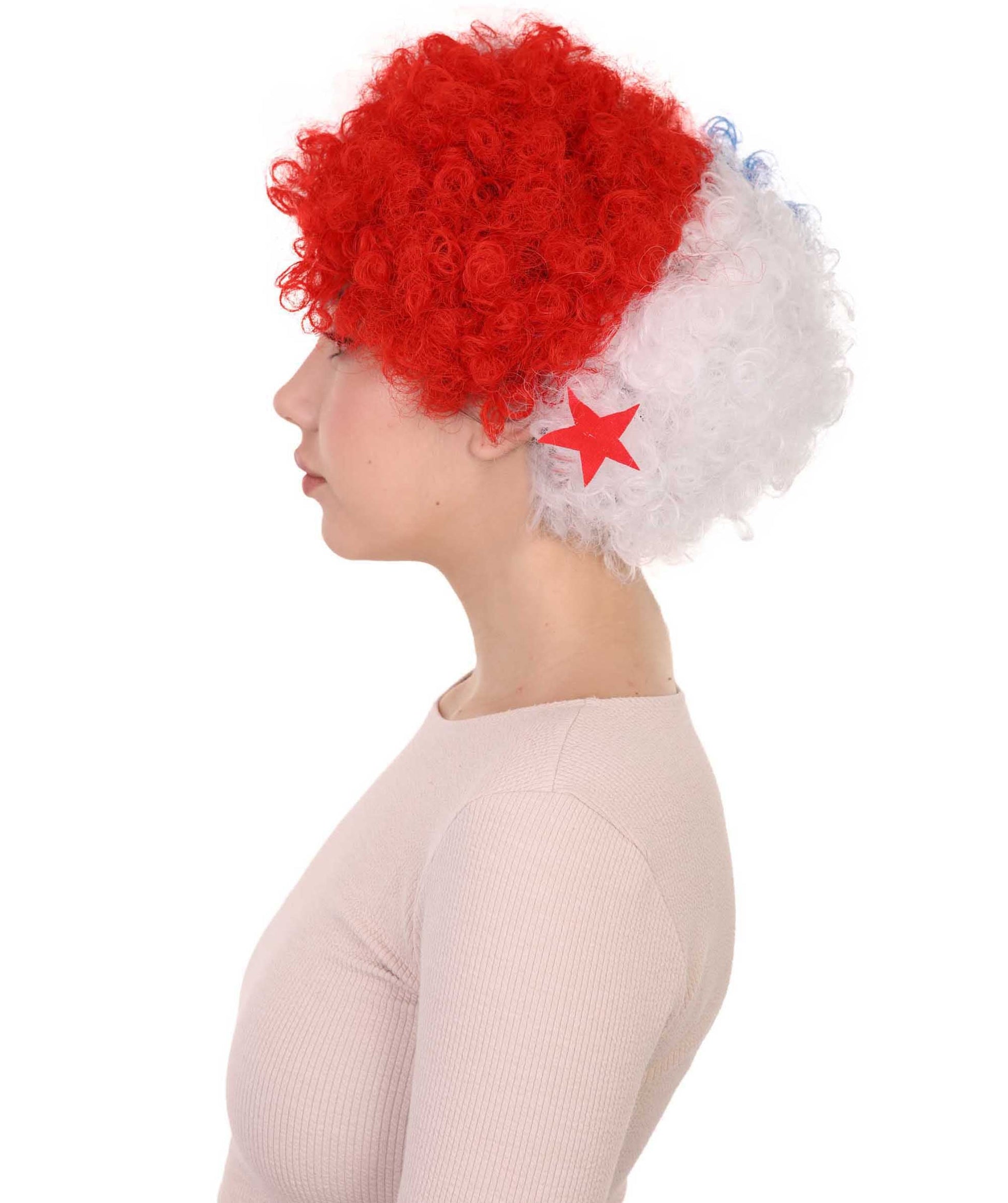 panama flag sport afro wig