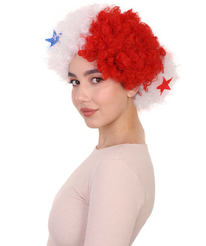 panama flag sport afro wig