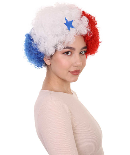 panama flag sport afro wig