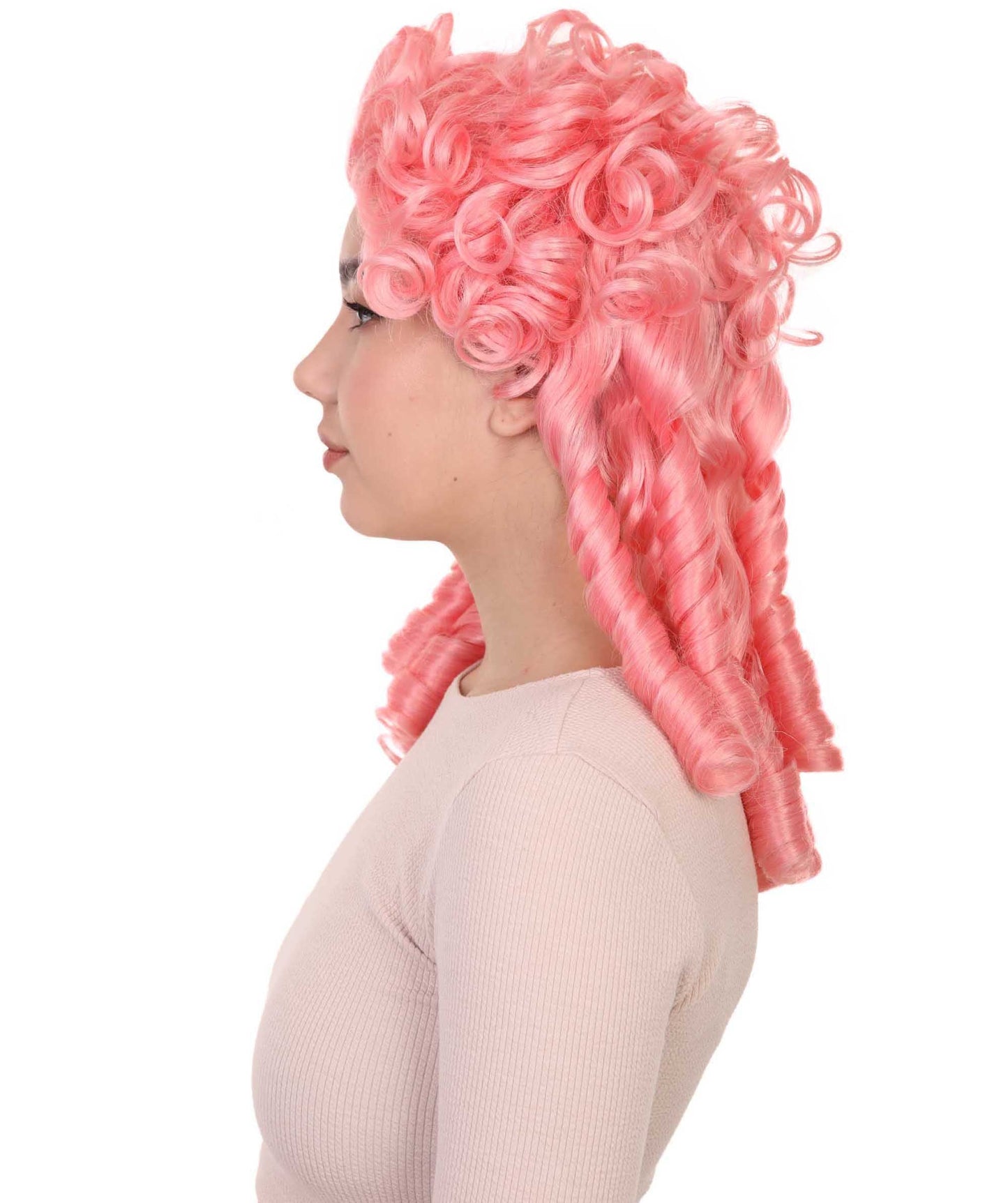 Pink Colonial Historical Cosplay Wig