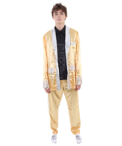 Men's Satin Costume | Gold Fancy Costume