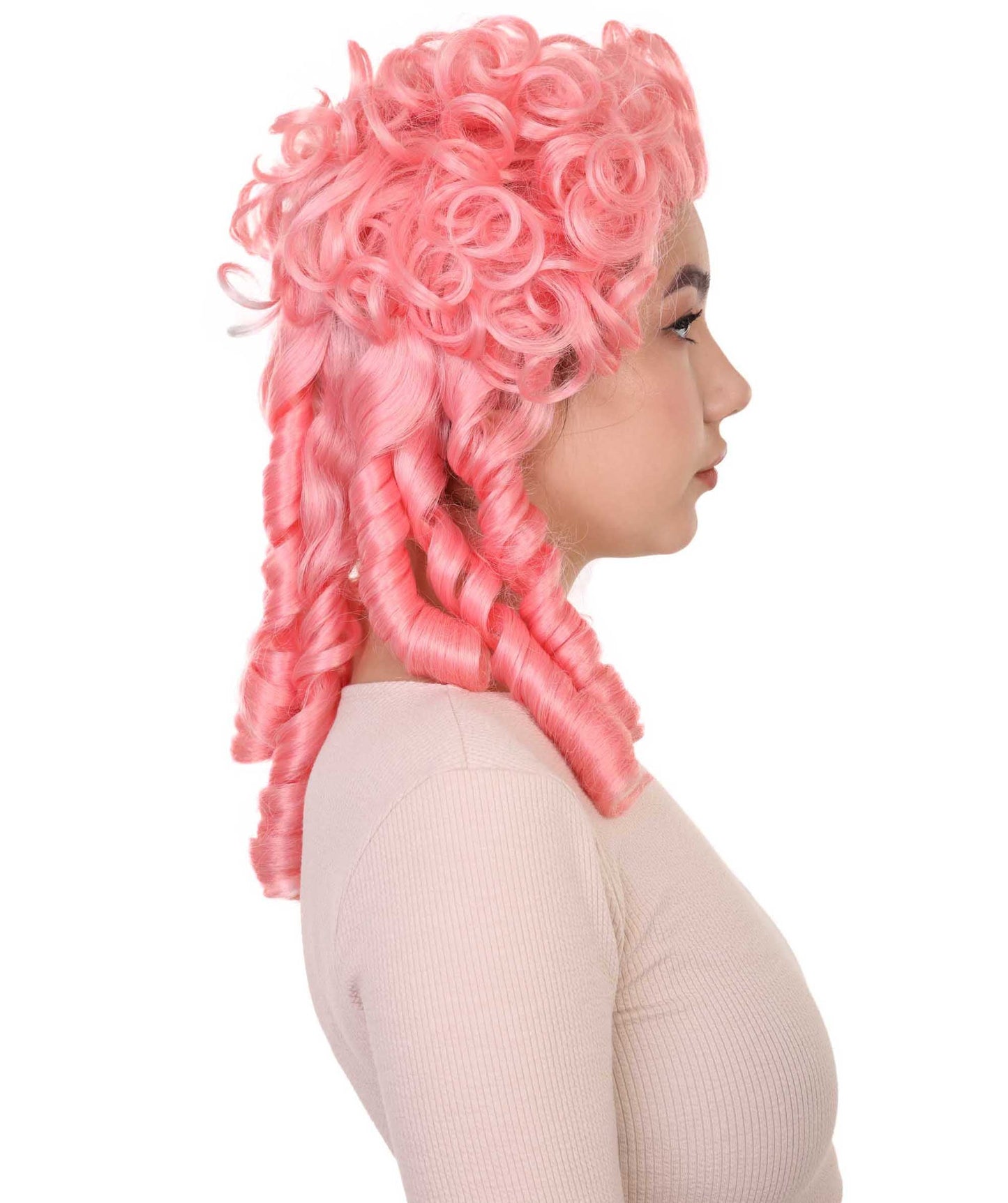 Pink Colonial Historical Cosplay Wig