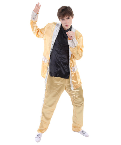 Men's Satin Costume | Gold Fancy Costume