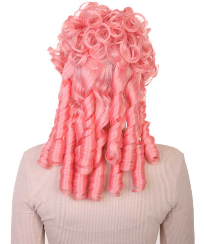 Pink Colonial Historical Cosplay Wig