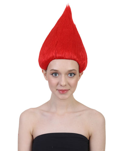 Red||Unisex Troll Wig