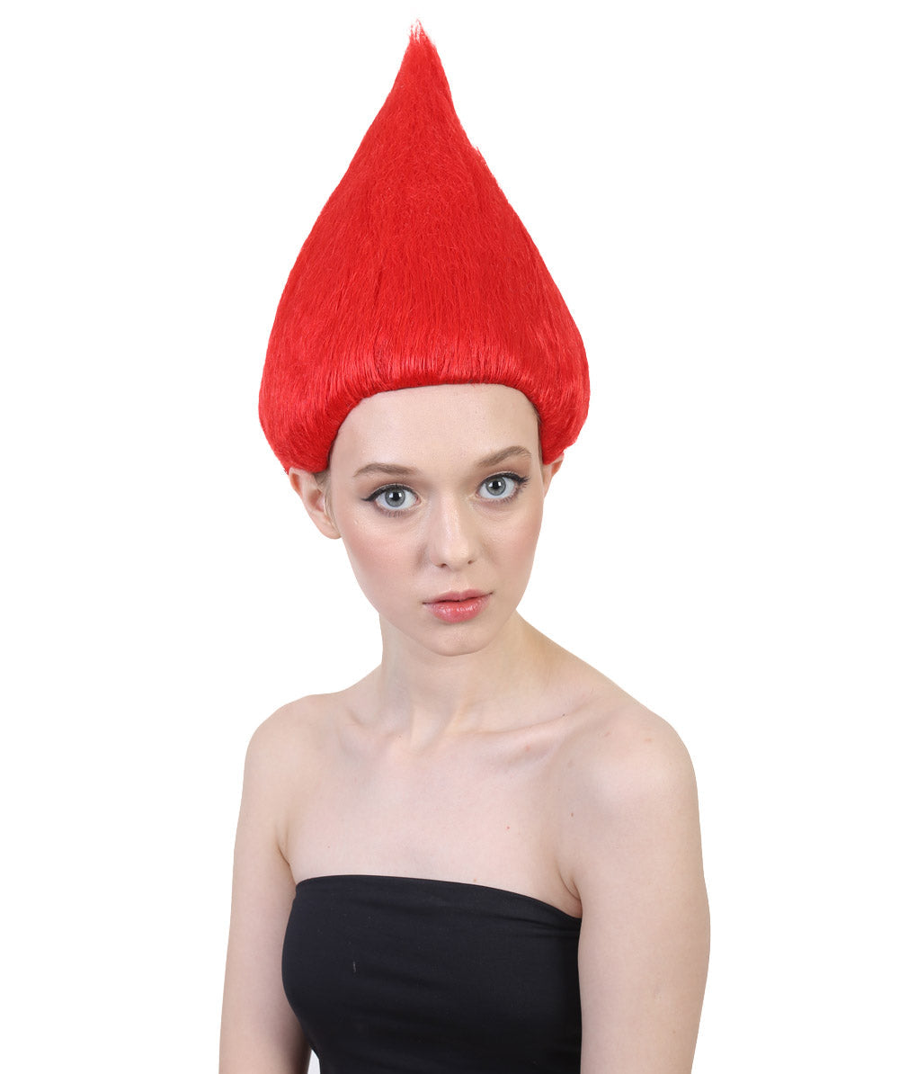 Red||Unisex Troll Wig