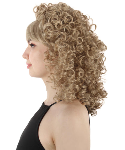 HPO Women's 80's Babe Doll Wig , Multiple Color Options
