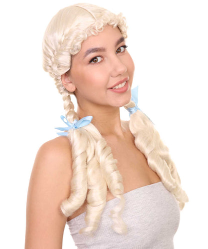 Womens Kansas Farm Girl Wig | Long Blonde Wig | Premium Breathable Capless Cap