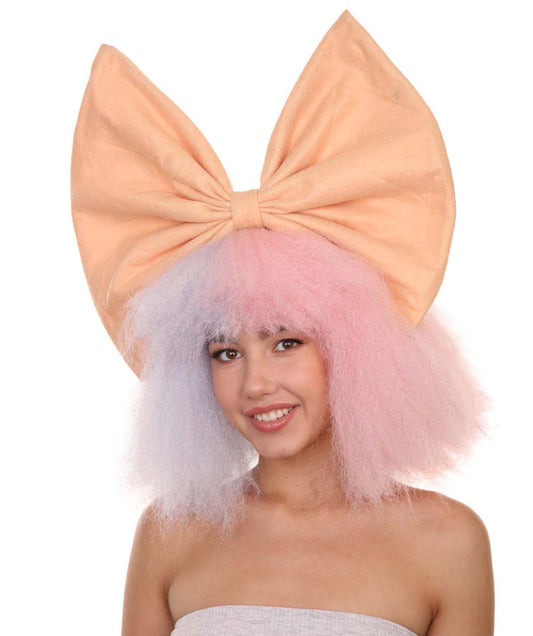 Two Tone Wig with Big Bow