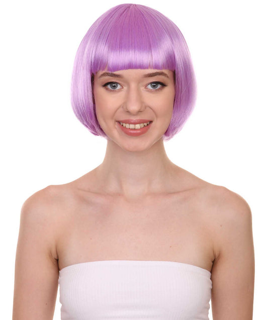 Purple Short Fancy Bob Wig
