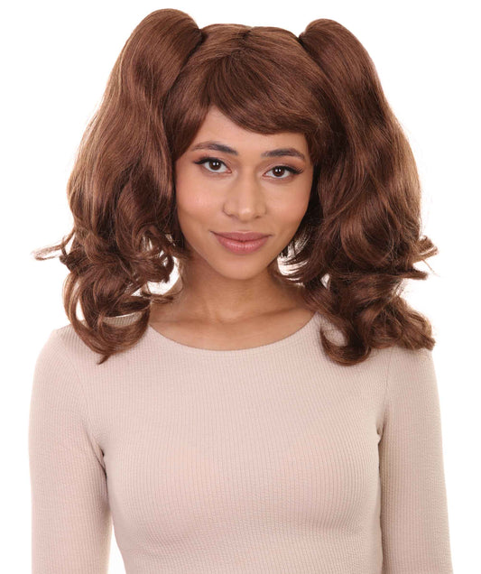 brown ponytail wig