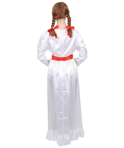 White Evil Doll Long Maxi Dress 