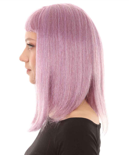 Mixed Purple Cosplay Wig with Bangs