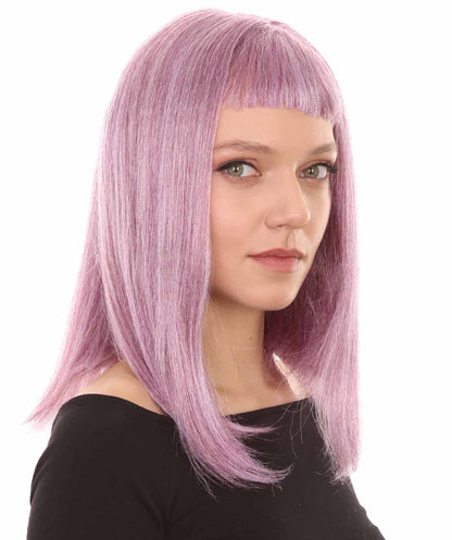 Mixed Purple Cosplay Wig with Bangs